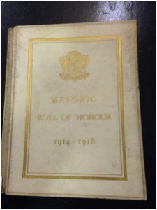 Masonic Roll of Honour 1914 - 1918