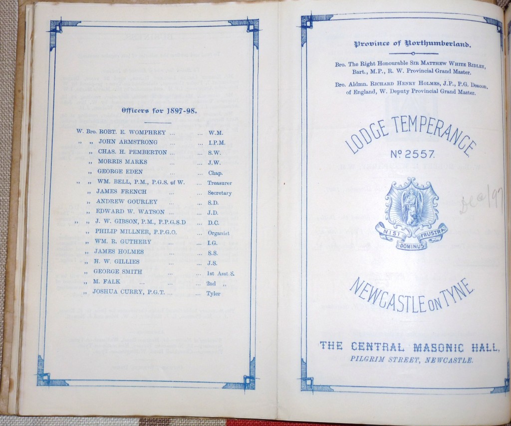 Summons for December 1897 showing the first use of our Latin motto.